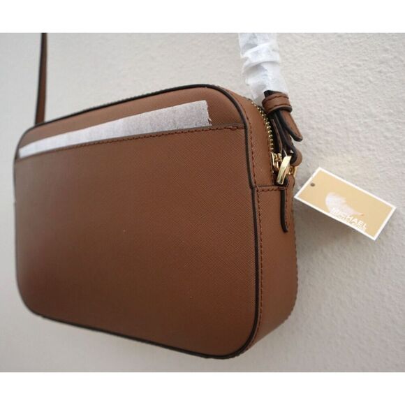 Michael Kors Jet Set 35S1GTTC7L Large Brown Saffiano Leather Crossbody Bag - Picture 16 of 16